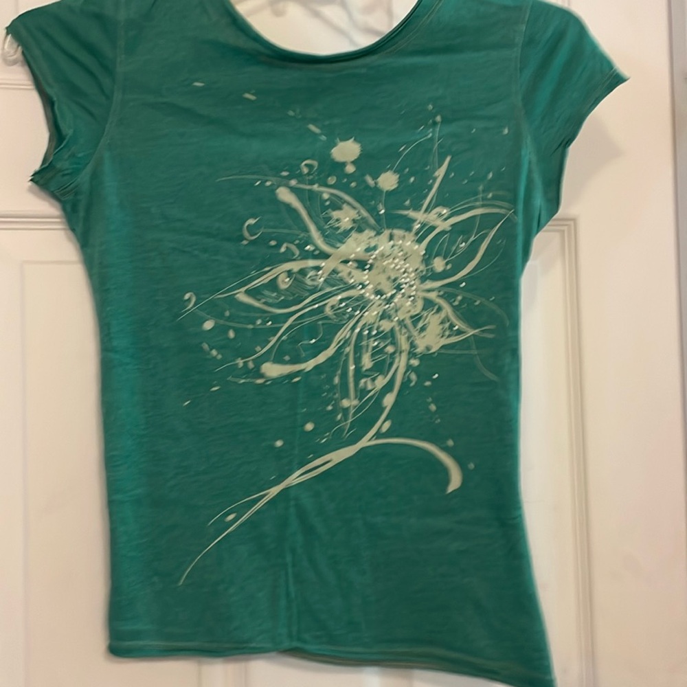 Green cute and pretty top